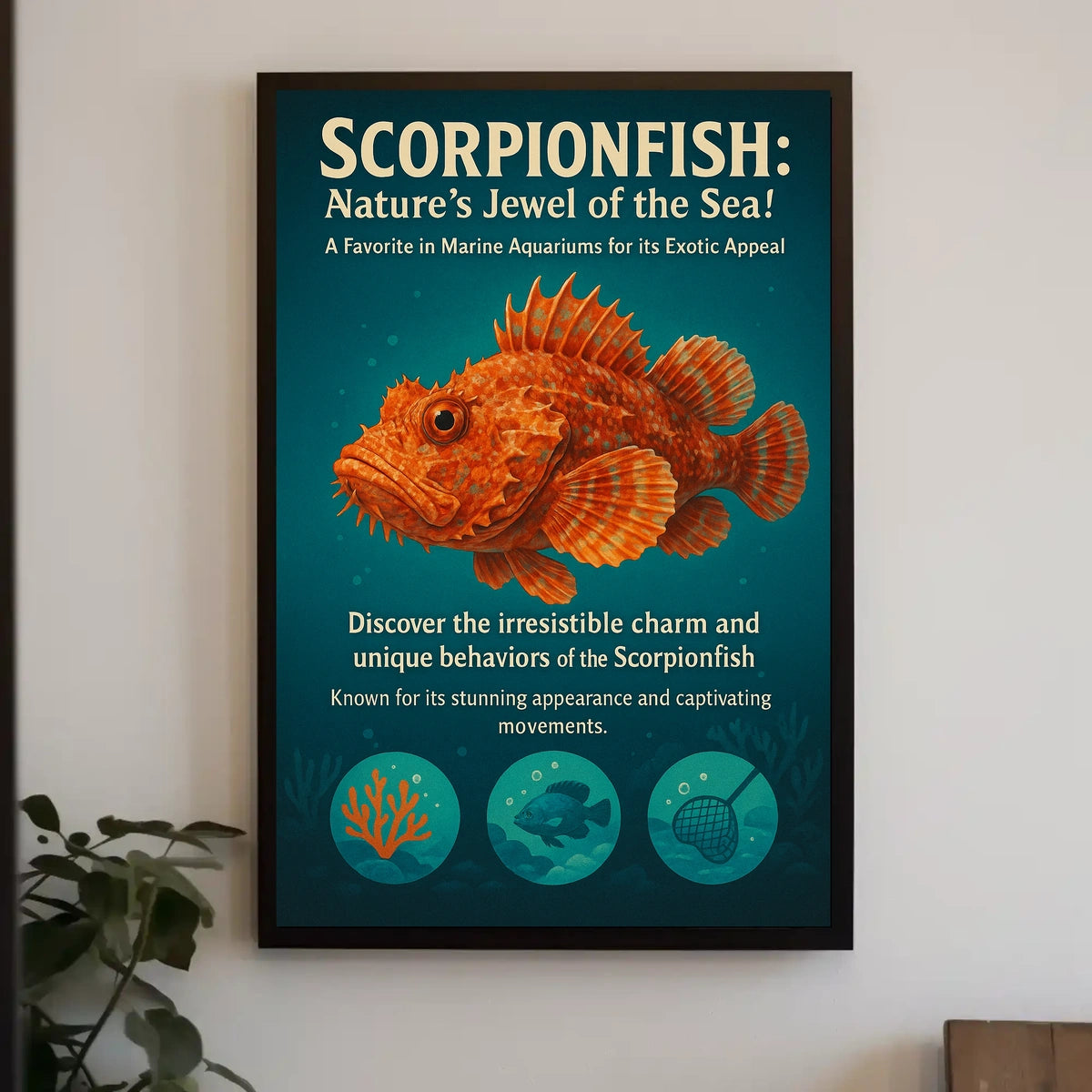 Scorpionfish Natures Jewel of the Sea Poster