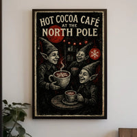 Hot Cocoa Café At The North Pole Poster
