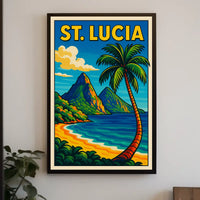 St. Lucia Paradise Poster