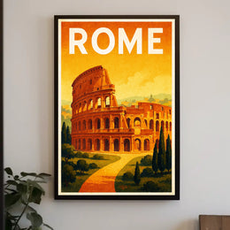 Rome Travel Poster PosterGoat