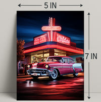 Classic Americana Neon Nights Poster