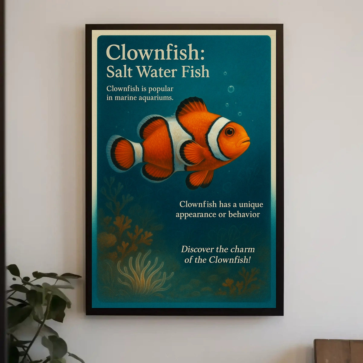 Discover The Charm Of The Clownfish Poster