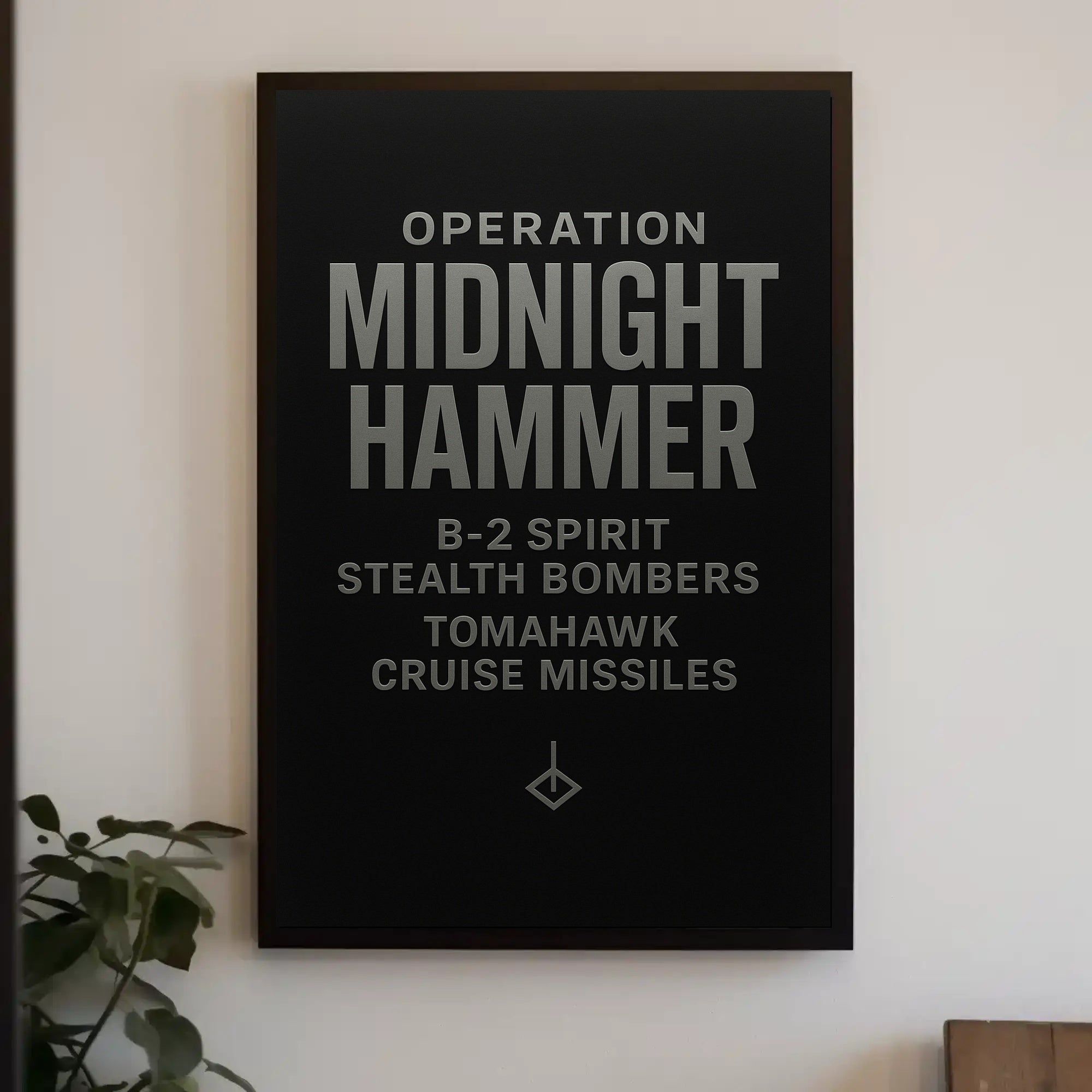 Operation Midnight Hammer: Modern Military Recruitment Poster PosterGoat