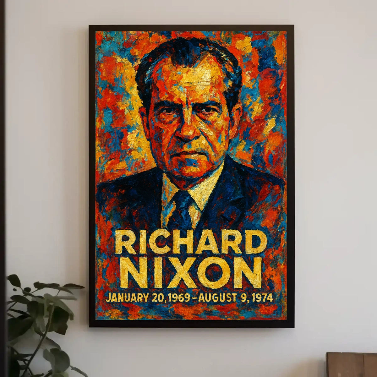 Gerald Ford 38th President of the United States Glitch Hop Art Poster
