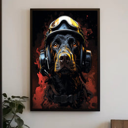 Heroic Canine Aviator Poster