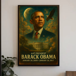 Barack Obama 44Th President Poster