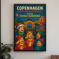 Copenhagen Christmas Parade at Tivoli Gardens Poster