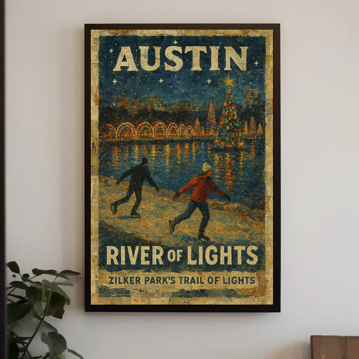 Austin River Of Lights Poster