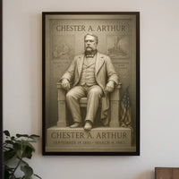 Chester A. Arthur Presidency Overview Poster