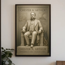 Chester A. Arthur Presidency Overview Poster