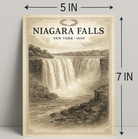 Niagara Falls New York 1850 Poster PosterGoat