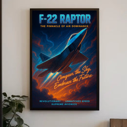 F-22 Raptor The Pinnacle Of Air Poster