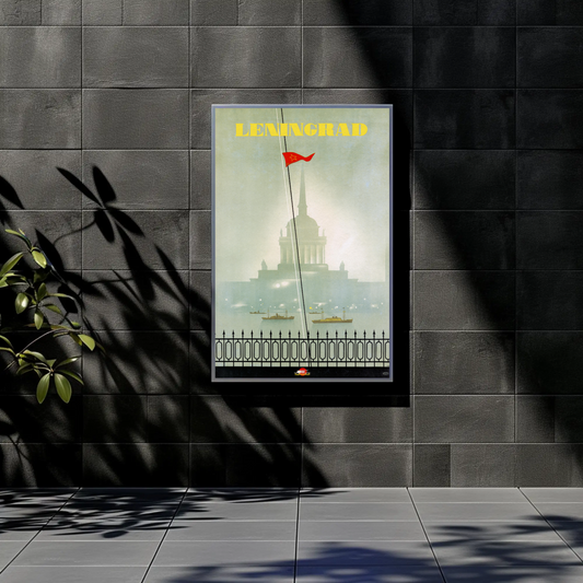Leningrad Soviet Travel Poster