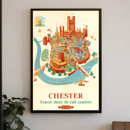 Chester Travel Poster: British Railways Vintage Adventure PosterGoat