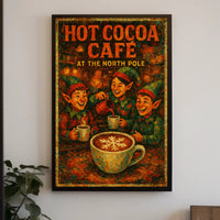 Hot Cocoa Café At The North Pole Poster