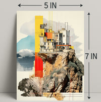 Cliffside Architecture Poster