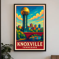 Knoxville, Tennessee A Vibrant Poster