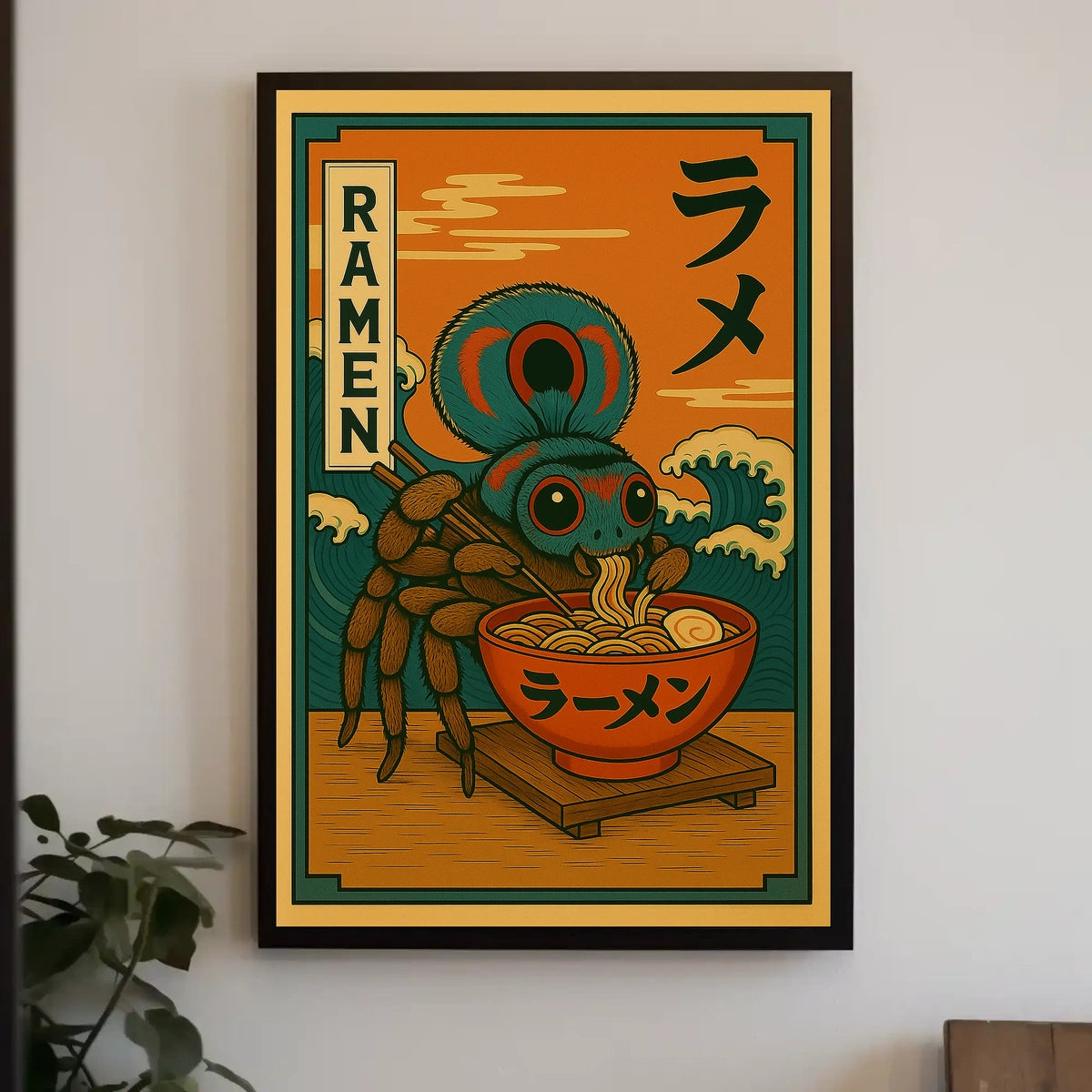 Ramen Spider Delight Poster