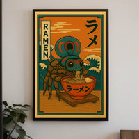 Ramen Spider Delight Poster