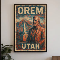 Orem Utah Heritage Vintage Collector Poster