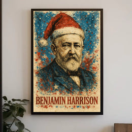 Benjamin Harrison 23rd President of the United States Christmas SeriesPoster