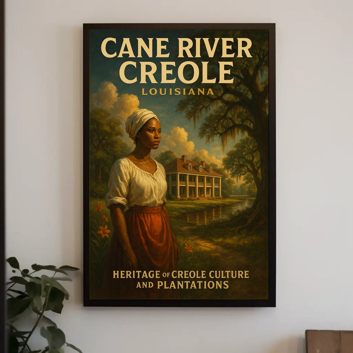 Cane River Creole Heritage Scenic Vintage Poster