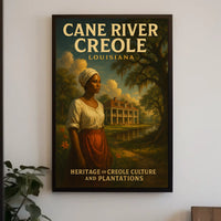 Cane River Creole Heritage Scenic Vintage Poster
