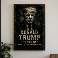 Donald Trump Guardian Past Future Surreal Digital Poster