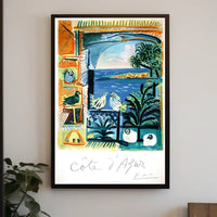 Côte DAzur Artistic Impression Poster