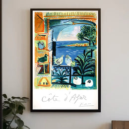 Côte DAzur Artistic Impression Poster