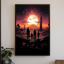 Journey to the Fiery Moon Poster