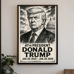 Donald Trump 47th President Poster