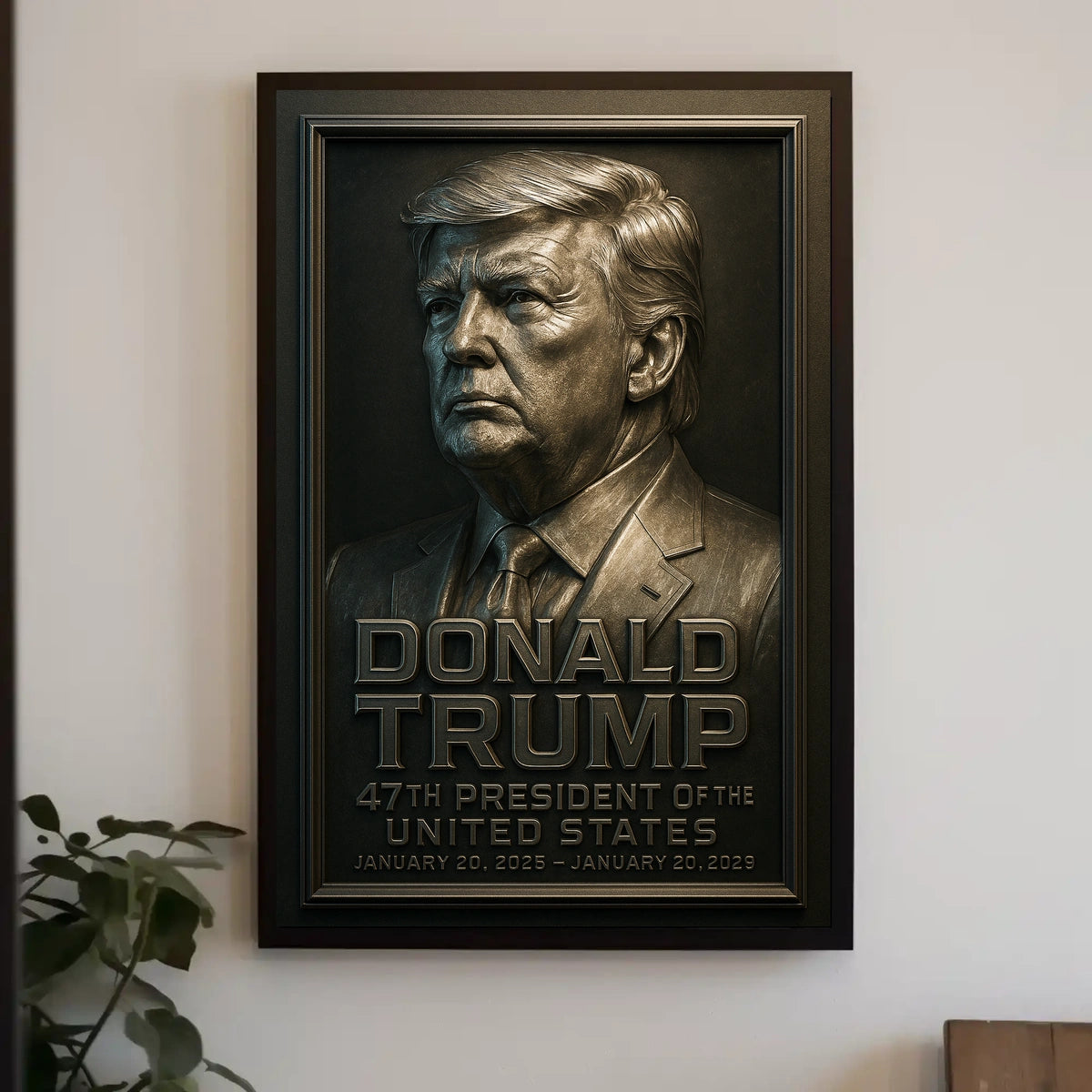 Donald Trump Minimalist Photography Realism Legacy Honor Patriotism Portrait Poster