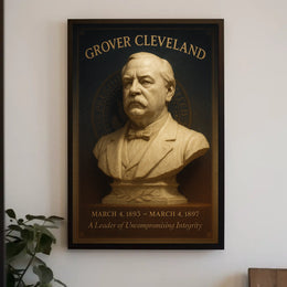Grover Cleveland A Leader of Uncompromising Integrity Poster