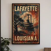 Lafayette Wanderlust Louisiana Photography Poster