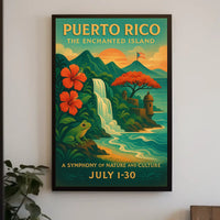 Puerto Rico The Enchanted Island Poster