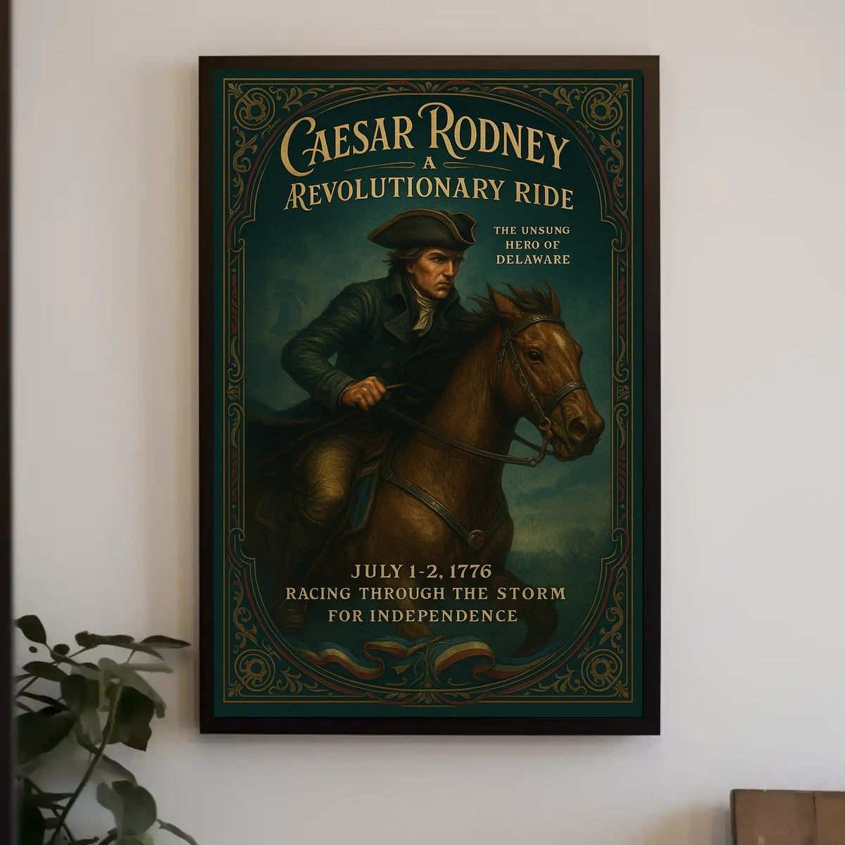 Caesar Rodney A Revolutionary Ride Poster