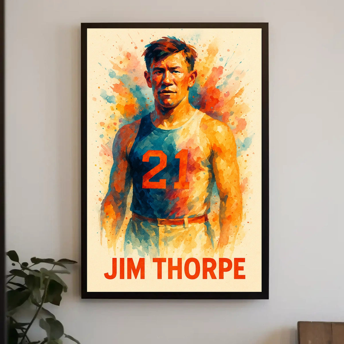 Jim Thorpe Athletic Legend Poster