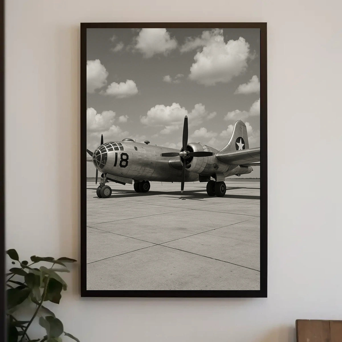 Vintage Bomber Aircraft WWII Poster