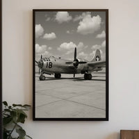 Vintage Bomber Aircraft WWII Poster