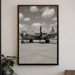 Vintage Bomber Aircraft WWII Poster