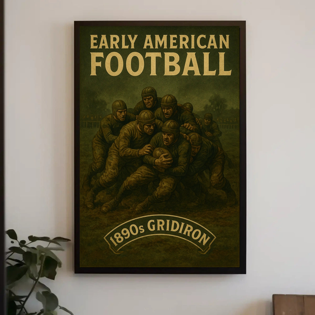 Early American Football Poster