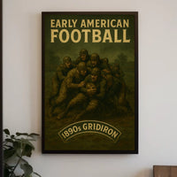 Early American Football Poster