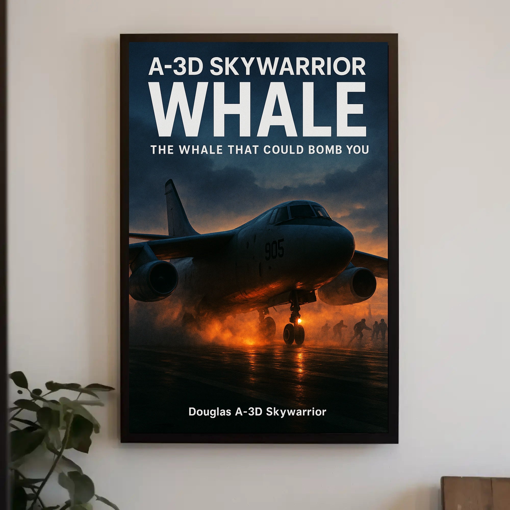 Douglas A-3D Skywarrior The Whale Poster PosterGoat