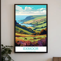 Exmoor National Park Scenic Landscape National Park Poster