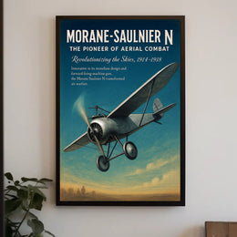 Morane-Saulnier N The Pioneer of Aerial Combat Poster PosterGoat