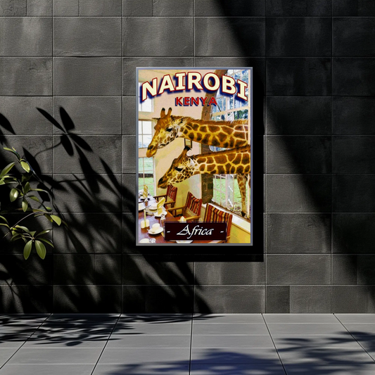Nairobi Giraffe Hotel Poster
