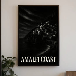 Amalfi Coast Poster Wall Art Travel Print 18x24 Italy