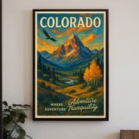 Colorado Where Adventure Meets Tranquility Description Discover the breathtaking Poster