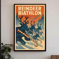 Reindeer Biathlon Poster